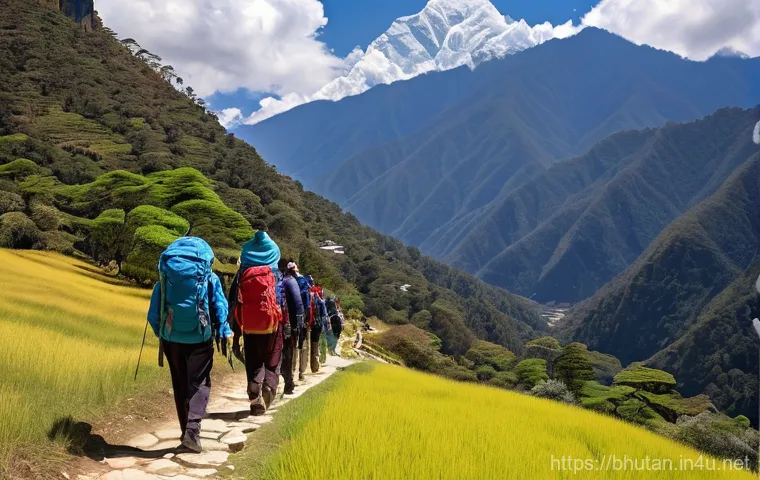 부탄의 국립 공원 - **Prompt 2: Black-necked Cranes in Phobjikha Valley.**
    A serene and expansive landscape of Bhuta...