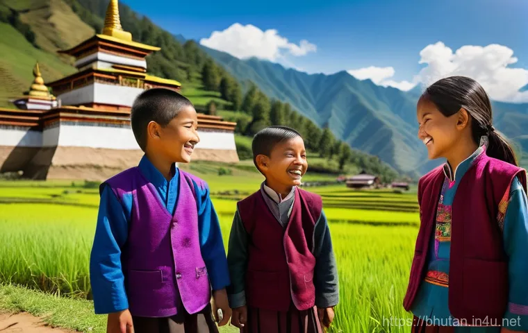 부탄의 인구 통계 - A serene panoramic landscape of the Bhutanese Himalayas, showcasing lush green valleys and majestic ...